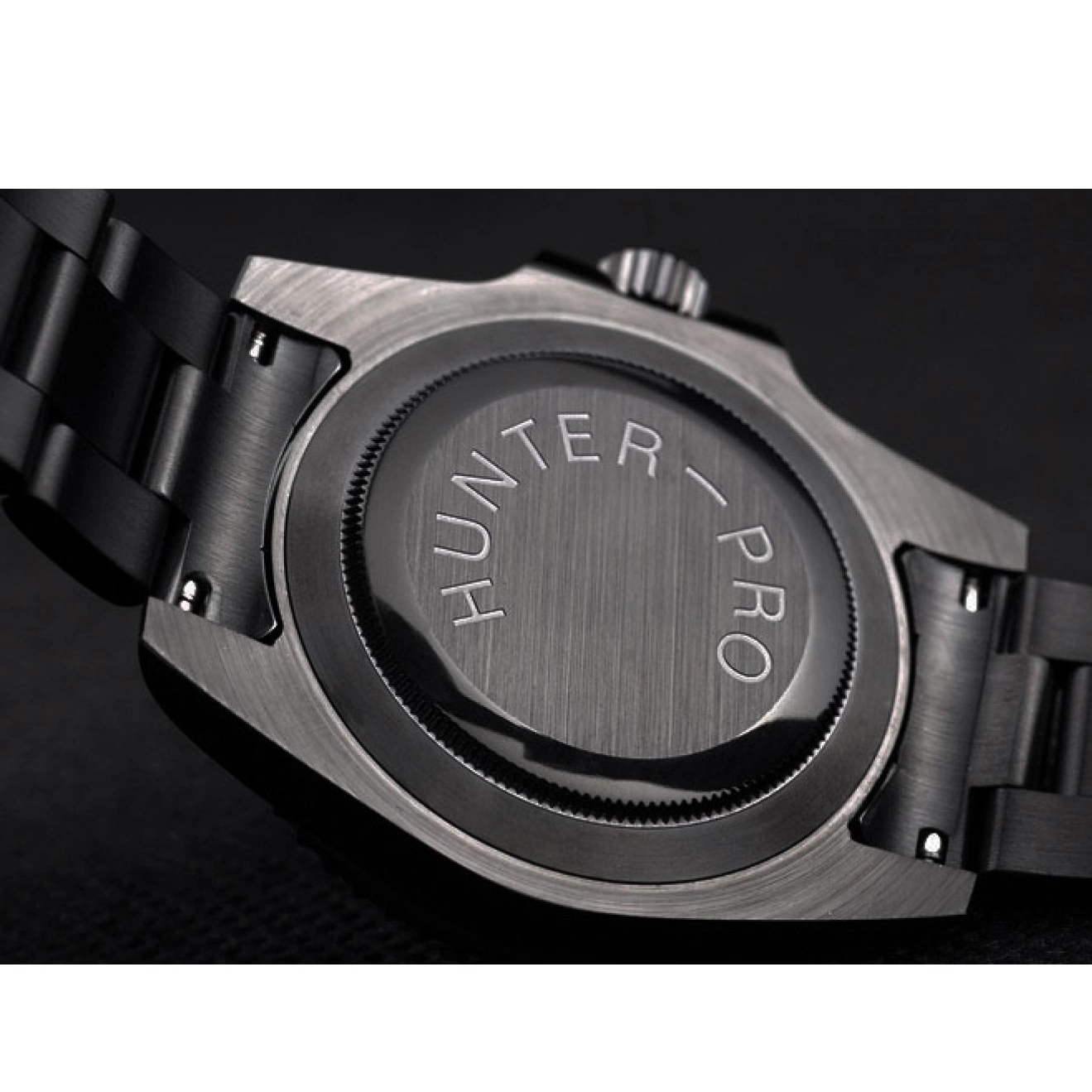 Rolex copies cheap Strap Rolex Black Steel Pro-Hunter Swiss Submariner Dial Black 0501